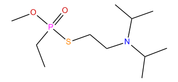 O-Methyl S-2-diisopropylaminoethyl ethylphosphonothiolate